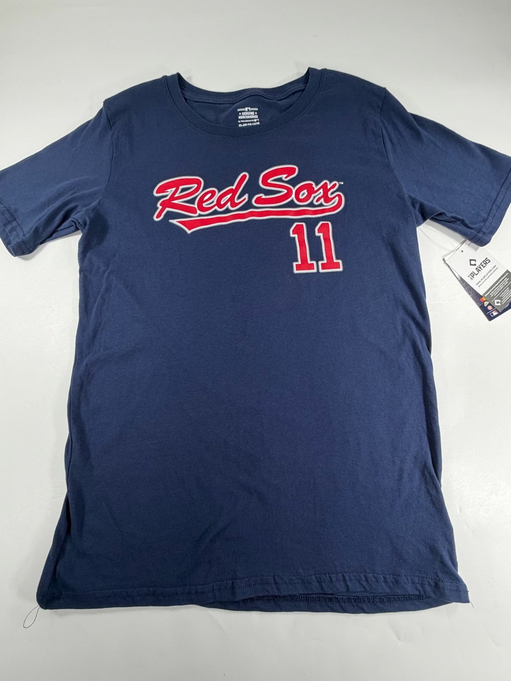 NWT MLB Genuine Merchandise Boston Red Sox Rafael Devers 11 Graphic Tee Youth XL